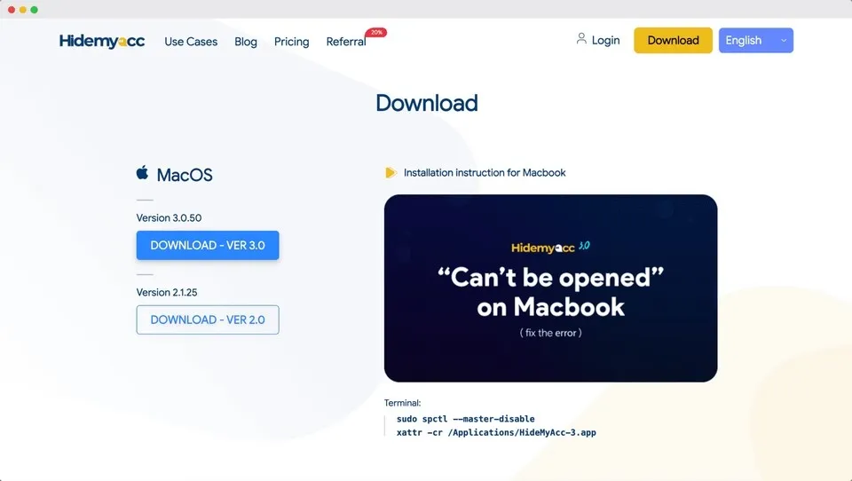 API Integration for Enhanced Usability Hidemyacc